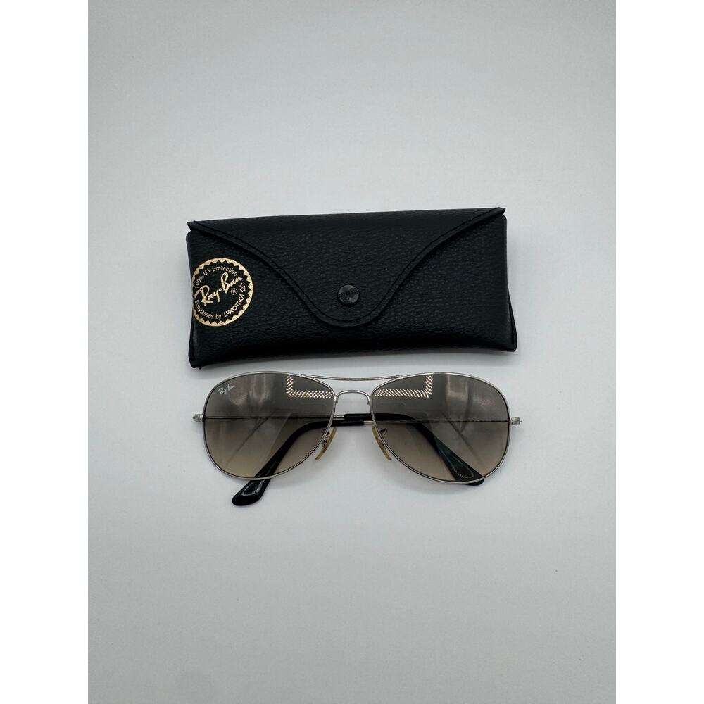 Ray-Ban Unisex RB3382 Cockpit Aviator Sunglasses Silver